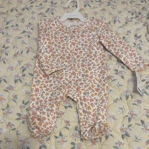 Carter's Pink and Orange Floral Kids Footie